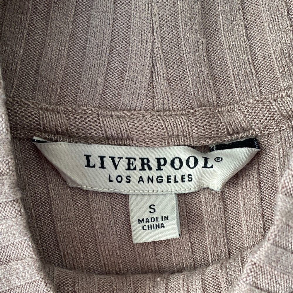 Liverpool Ribbed Long Sleeve Sweater,SM - Picture 2 of 8